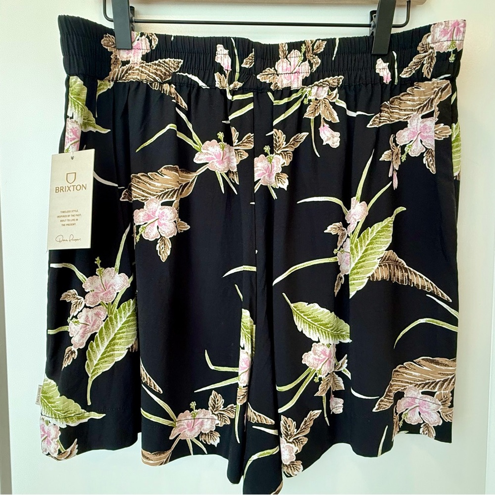 Brixton Paradise Shorts/Floral Black Women's Shorts - brand new, with tags - Picture 4 of 5